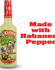 KICKIN  Margarita Mix with Habanero Pepper  26oz  Perfect Spicy Margarita Mix  Just Add Your Favorite Tequila Pour in to Your Margarita Glasses and Enjoy