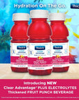 ThickIt Clear Advantage Plus Electrolytes Nectar Thick Fruit Punch 8 Oz Pack of 24