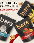 Bare Baked Crunchy Fruit Snack Pack, Gluten Free, Apples, Bananas, and Coconut Flavors, 0.53 Ounce (Pack of 16)