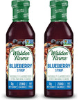 Walden Farms Blueberry Syrup 12 oz 2 Pack Sweet Syrup  Near Zero Fat Sugar and Calorie  For Pancakes Waffles French Toast Yogurt Oatmeal Lemonade Desserts Snacks Appetizers and Many More