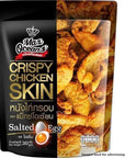 Max Oceans Brand Crispy Fried Chicken Crispy Chicken Skin Salted Egg Flavour Size 30g X 4 Packs