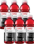 Vitamin Water Zero AcaiBlueberryPomegranate  XXX 20oz Bottle Pack of 6 Total of 120 Oz