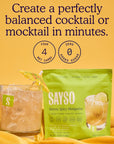 SAYSO Cocktail Tea Bags  Instant Cocktail Mixers or Mocktail Mixers  Drink a Skinny Spicy Margarita Mix in Seconds  No Hot Water Needed  All Natural Ingredients  Low Calorie Low Sugar