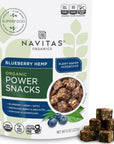 Navitas Organics Blueberry Hemp Superfood Power Snack 8 oz Bag 11 Servings