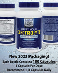 Happy Hour Vitamins Electrolyte Pill- 100 Pills- Dehydration, Muscle cramping, Performance, Keto & Rapid Recovery. Vegetarian Capsules w/Magnesium, Potassium, Sodium & Calcium Hydration Supplement