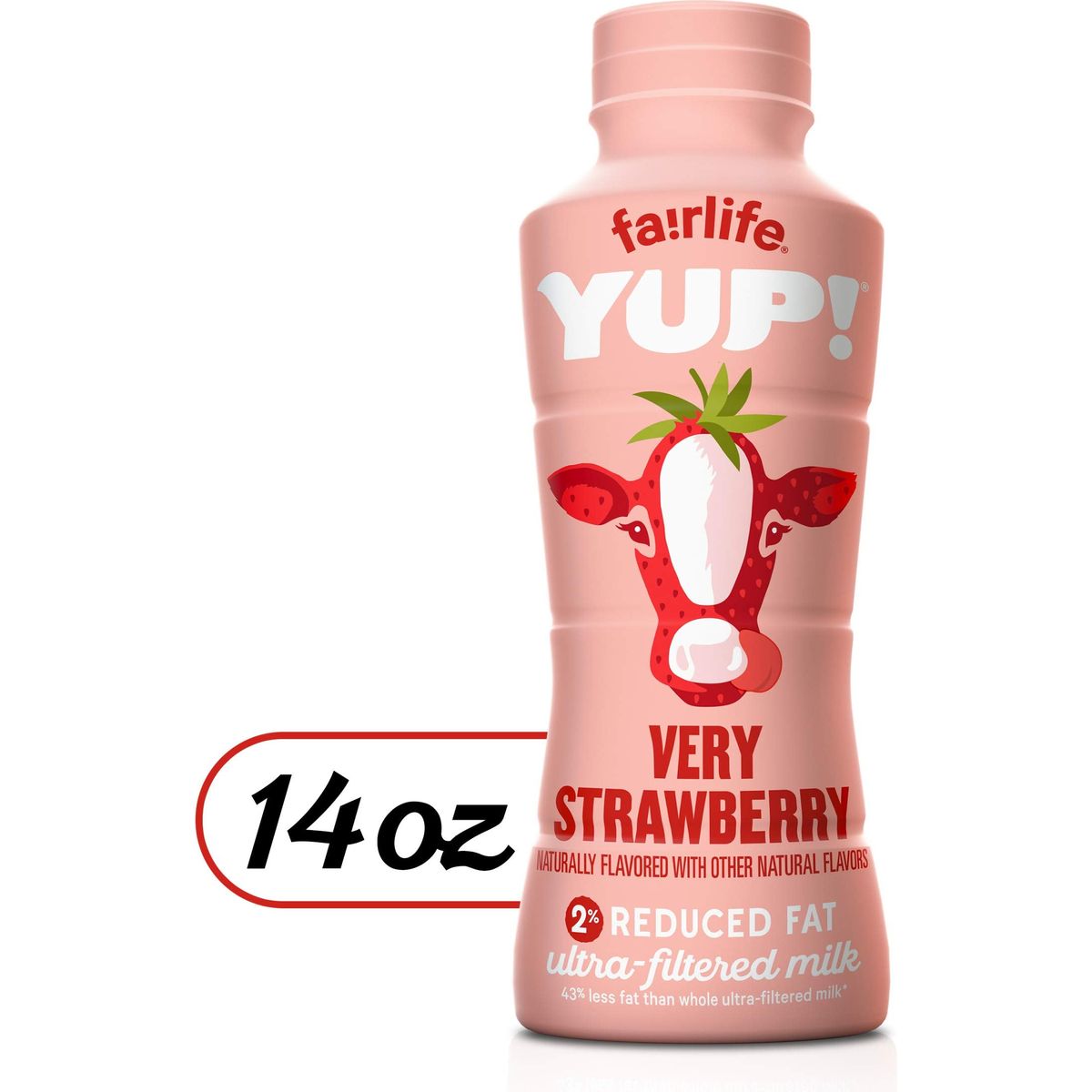 fairlife YUP Low Fat UltraFiltered Milk Very Strawberry Flavor All Natural Flavors Packaging May Vary 14 Fl Oz Pack of 12