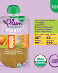 Plum Organics Mighty Protein & Fiber Organic Baby Food Meals [12+ Months] Variety Pack, 4 Ounce (Pack of 18) Packaging May Vary