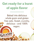 Grandy Organics Apple Crisp Granola 10 Pound Bulk Bag Certified Organic Gluten Free NonGMO Kosher Plant Based Protein Granola