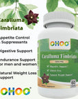 OHOO Caralluma Fimbriata Extract 1200 mg - Natural Weight Loss Supplement for Women & Men, Maximum Strength, Highly Concentrated, Made in USA, Gluten Free, 60 Vegan Capsules