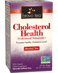 Bravo Tea Cholesterol Health Herbal Tea Caffeine Free 20 Tea Bags