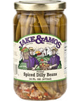 Jake  Amos Pickled Spiced Dilly Beans 16 Oz Jar Pack of 2