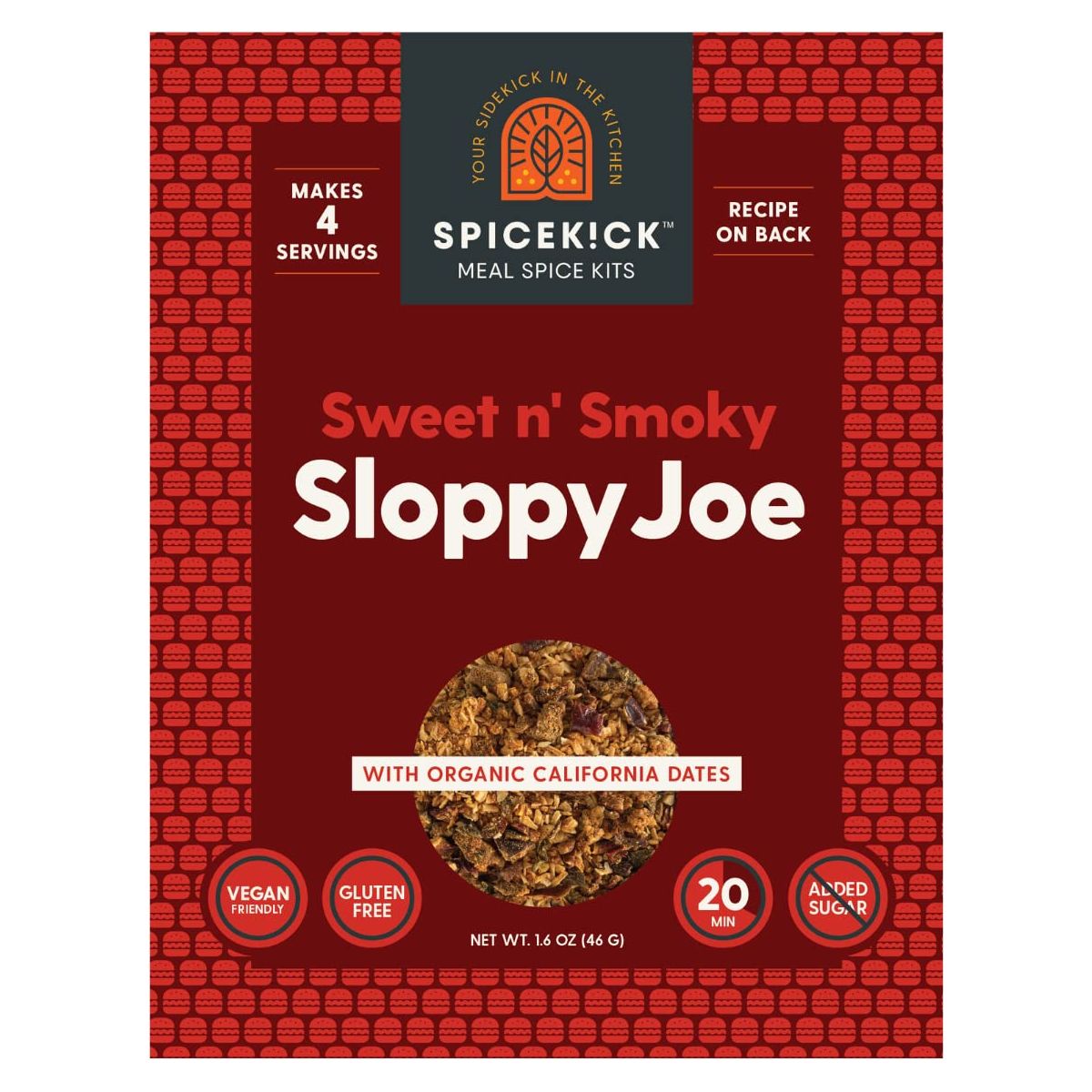 Spicekick Sloppy Joe Seasoning 4 pack  Gluten Free Sloppy Joe Mix Paleo Sloppy Joe