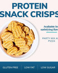 WonderSlim Protein Snack Crisps Party Mix Value Pack 10g Protein Gluten Free 10ct