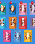 Unreal Dark Chocolate Peanut Gems  Certified Vegan Fair Trade NonGMO  Made with Gluten Free Ingredients and Colors from Nature  No Sugar Alcohols or Soy 15 Oz Pack of 12