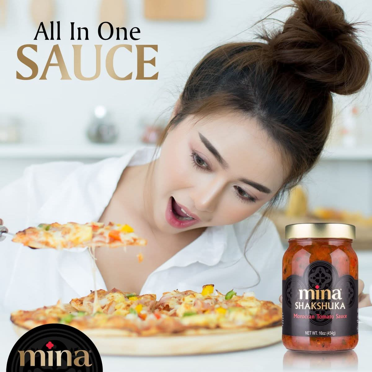 Mina Shakshuka Sauce Small 2 x 454grams Pack of 6