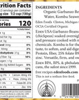 Eden Organic Garbanzo Beans Chickpeas 15 oz Can 12Pack Case No Salt Added NonGMO Gluten Free Vegan Kosher US Grown Heat and Serve Macrobiotic