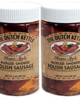 The Dutch Kettle Polish Sausage Pickled Smoked Home Style 28 Oz Jars