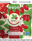 NEW 50 FLAVOR CHANGING BERRY HALVES  New EcoFriendly Smart Pack  Miracle Berry by Natures Wild Berry  Freeze Dried in USA  As Seen On TV  Tiktok  Turn Sour Sweet  Flavor Changing Magic Berries