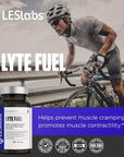 LES Labs Lyte Fuel - Electrolyte Replacement, Endurance, Performance, Muscle Cramping & Keto Support - Magnesium, Zinc, Potassium & Chromium - Non-GMO Supplement - 100 Capsules