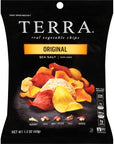 Terra Vegetable Chips Original with Sea Salt Vegetable Chips 15 oz Pack of 8