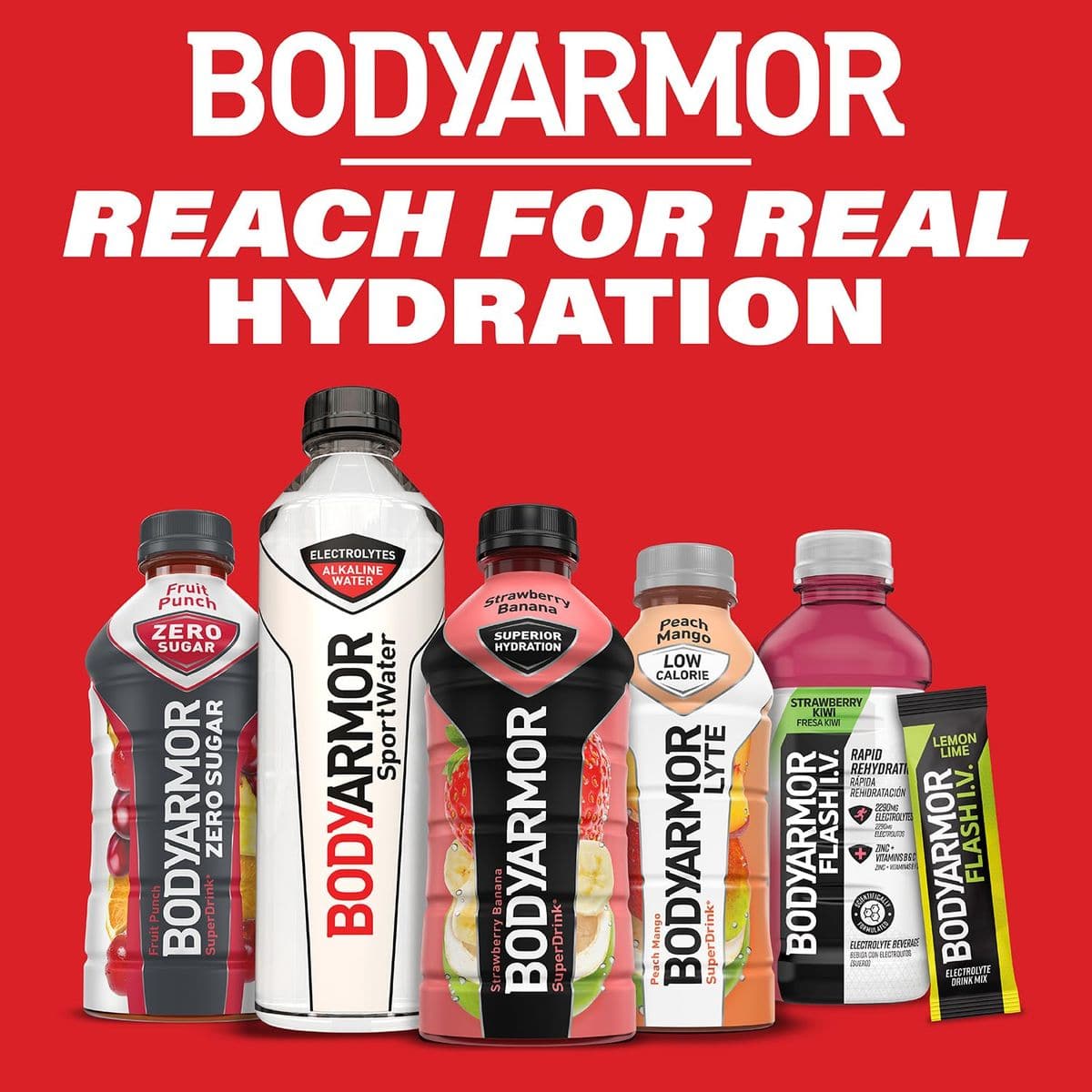 BODYARMOR Sports Drink Sports Beverage Tropical Punch Coconut Water Hydration Natural Flavor With Vitamins PotassiumPacked Electrolytes Perfect For Athletes 28 Fl Oz Pack of 12