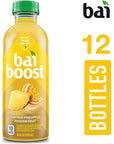 Bai Boost Cartago Pineapple Passion Fruit - 18 Fl Oz Bottle (Pack of 12)