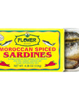 Flower Brand Spiced Sardines Olive Oil 438 oz Morocco Wild Sardines Canned Sardines High Protein Food Keto Food Keto Snacks Gluten Free Food Canned Food Bulk Sardines in Oil Pack of 5