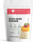 Agar Agar Powder for Vegans, Baking, and Petri Dishes (4oz) - Kate Naturals. Substitute Unflavored Gelatin & Thickener for Vegan Jello & Gelatin Sheets. Keto-Friendly, Non-GMO & Gluten Free