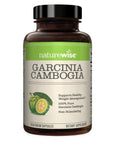 Naturewise Garcinia Cambogia (2 Month Supply) Pure Garcinia Cambogia 100% HCA Extract Concentrated to 60% for Weight Goals (180 Capsules)