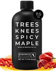 Trees Knees Spicy Maple Organic Maple Syrup Infused with Habanero Peppers  115 Ounce Bottle  Vegan Gluten Free Paleofriendly GradeA Maple Syrup  Foodie Gifts Spicy Food Gifts Cocktail Gift