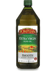 Pompeian Smooth Extra Virgin Olive Oil, First Cold Pressed, Mild and Delicate Flavor, Perfect for Sauteing and Stir-Frying, Naturally Gluten Free, Non-Allergenic, Non-GMO, 48 FL. OZ., Single Bottle