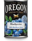 Oregon Fruit Blueberries in 100 Blueberry Juice 145 Oz Pack of 4