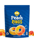 Funtasty Peach Rings Sour n Sweet Soft Gummy Candy 11Ounce Bag