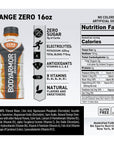 BODYARMOR ZERO Sugar Orange Sugar Free Sports Drink  LowCalorie Hydration  Natural Flavors with Potassium Packed Electrolytes Antioxidants and Bvitamins 16 fl oz pack of 12