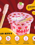 UMAYA  Hello Kitty Snack Bundle  Crispy Biscuit Cookies with Strawberry Cream Frosting Dip 116oz4 Pack  Strawberry Jelly Filled Marshmallows 31oz1 Pack  Sweet Gourmet Snacks From Japan