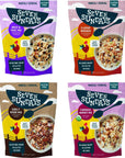 Seven Sundays Muesli Cereal Variety Pack - 4 Count, 12 Oz Bag - Certified Gluten Free Muesli - Non GMO, No Refined Sugar and Kosher