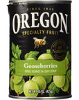 Oregon Fruit Products Canned Fruits 15oz Can Pack of 3 Choose Fruit Below Gooseberries in Light Syrup