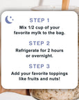 Mushroom Overnight Oats 6 servings  Apple Cinnamon Flavored Organic Oatmeal made with Premium Grade Mushrooms  Lions Mane Turkey Tail Chaga Cordyceps  Boosts Cognitive Function  Immunity