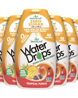 SweetLeaf Water Drops Tropical Punch  SugarFree Water Enhancer Drops Stevia  Monk Fruit Sweetener Water Flavoring 162 Oz Pack of 6