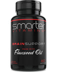 Smarter Brain Support Nootropic Supplement, Brain Booster & Memory Support, Made with Alpha-GPC, L-Tyrosine & Acetyl L-Carnitine ALCAR, Flaxseed Oil, ALA DHA Brain Booster 60 Softgel Energy Pills