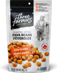 Three Farmers  Roasted Fava Beans Variety Pack  Zesty Cheddar Sweet Chili  Sea Salt  3 Pack  140g  GlutenFree  Vegan  Kosher  Plant Protein  High Fibre  Low Fat  NonGMO Certified