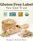 GF Harvest Gluten Free Organic Rolled Oats 32 Ounce Bag Pack of 2