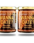 Wanna Date Chocolate Date Spread Vegan Paleo Friendly GlutenFree DairyFree NonGMO No Added Sugar Low Calorie Kosher Certified Healthy Sugar Substitute Sugar Free Alternative 2 Jars