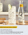 Q Mixers Premium Tonic Water Real Ingredients  Less Sweet  67 Fl oz Pack of 24 Only 40 Calories per Bottle