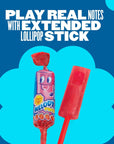 Chupa Chups Melody Pop Strawberry Flavor Whistle Lollipops Individually Wrapped Candy Suckers 5 Count Pack