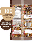 Colombina Coffee Delight Chewy Candy GlutenFree Soft Chewy Coffee Candies Made wAuthentic Colombian Coffee 1 Pack 100 Count