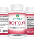 Best Earth Naturals Electrolyte Support Supplement - Support Electrolyte Balance with Vitamin D, Calcium, Magnesium, Sodium, Potassium, Boron and More - 30 ct. Capsules