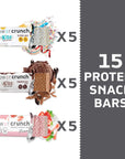 Power Crunch Protein Wafer Bars and Power Crunch KIDS Protein Bars Variety Pack 15 Count High Protein Snacks with Delicious Taste