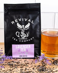 Revival Tea Company Lavender Tea  Black Tea Blend with Lavender Flowers  Loose Leaf 5 Ounces