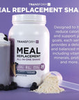 TransformHQ Meal Replacement Shake Powder 28 Servings Chocolate  Gluten Free NonGMO